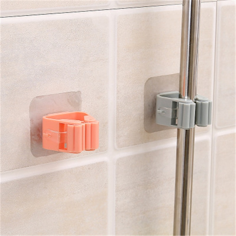 Mop Holder Wall Mount Sticker Hook Mop Holder Wall Mount Sticker Hook