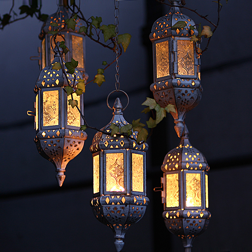Moroccan Hanging Glass Tea Light Candle Holders Moroccan Hanging Glass Tea Light Candle Holders