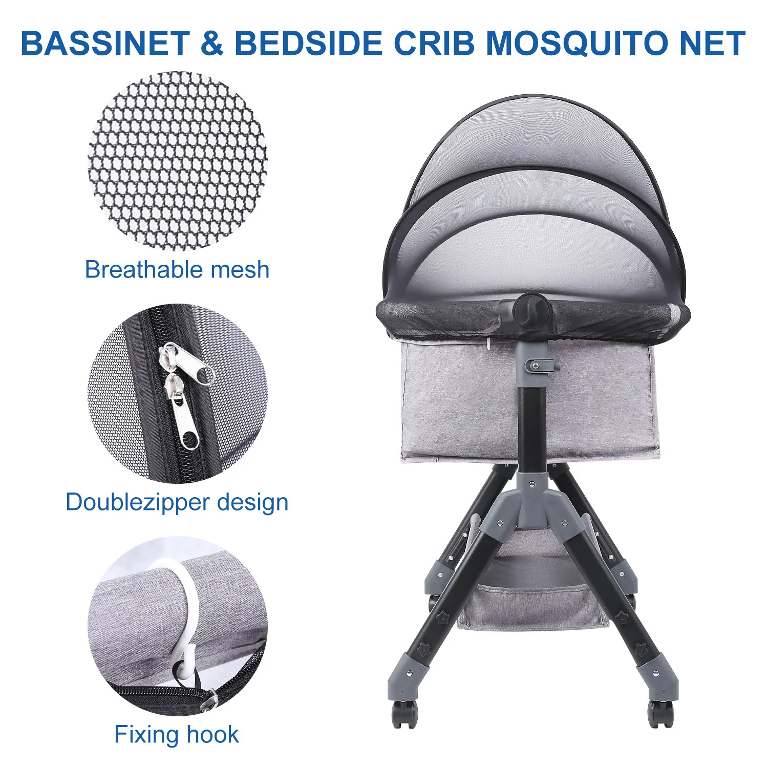 Mosquito Net for Baby Bed Four Seasons Universal Newborn Baby Removable Portable Ventilate Foldable Encrypted Crib Mosquito Net for Baby Bed Four Seasons Universal Newborn Baby Removable Portable Ventilate Foldable Encrypted Crib
