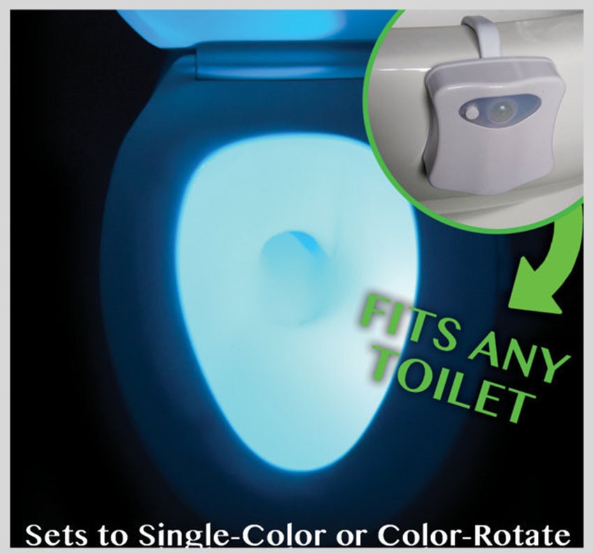 Motion Sensor Bathroom Light 16 Colors Lamp Motion Sensor Bathroom Light 16 Colors Lamp