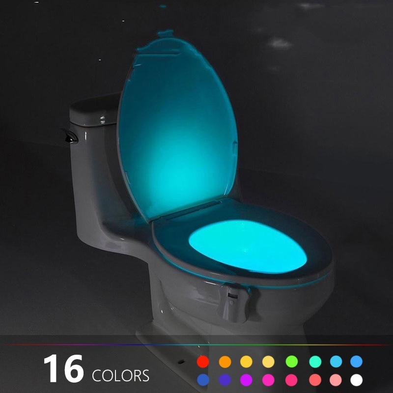 Motion Sensor Bathroom Light 16 Colors Lamp Motion Sensor Bathroom Light 16 Colors Lamp