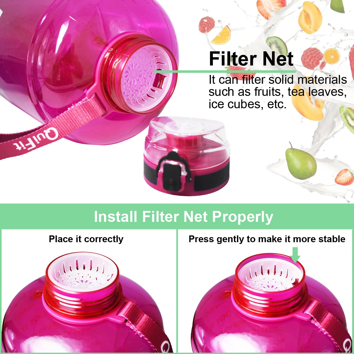 Motivational Water Bottle with Filter Motivational Water Bottle with Filter