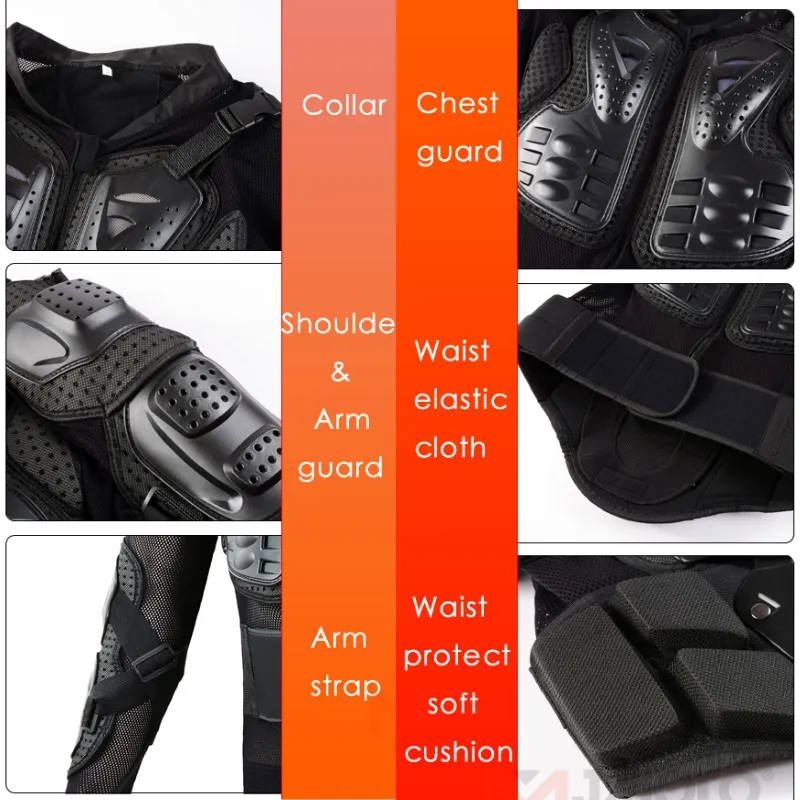 Motocross Body Armor Men's Summer Protective Cycling Jacket Summer Motorcycle Armor Jacket Breathable Motorbike Full Motocross Body Armor Men's Summer Protective Cycling Jacket Summer Motorcycle Armor Jacket Breathable Motorbike Full