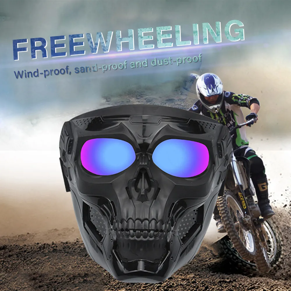Motocross Skulls Goggles Skull Mask Off-road Eyeglasses Helmet Accessories Anti Dust Glasses Eye Protect Glasses Goggles