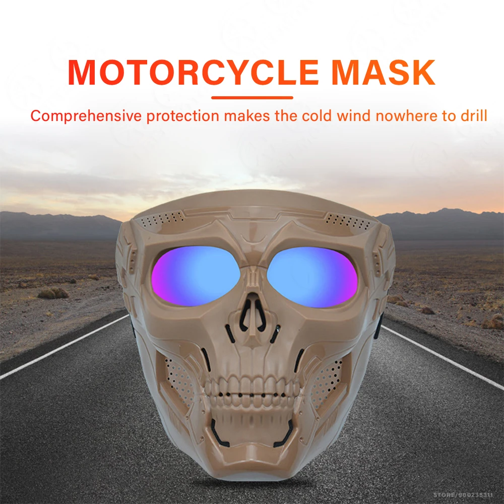 Motocross Skulls Goggles Skull Mask Off-road Eyeglasses Helmet Accessories Anti Dust Glasses Eye Protect Glasses Goggles