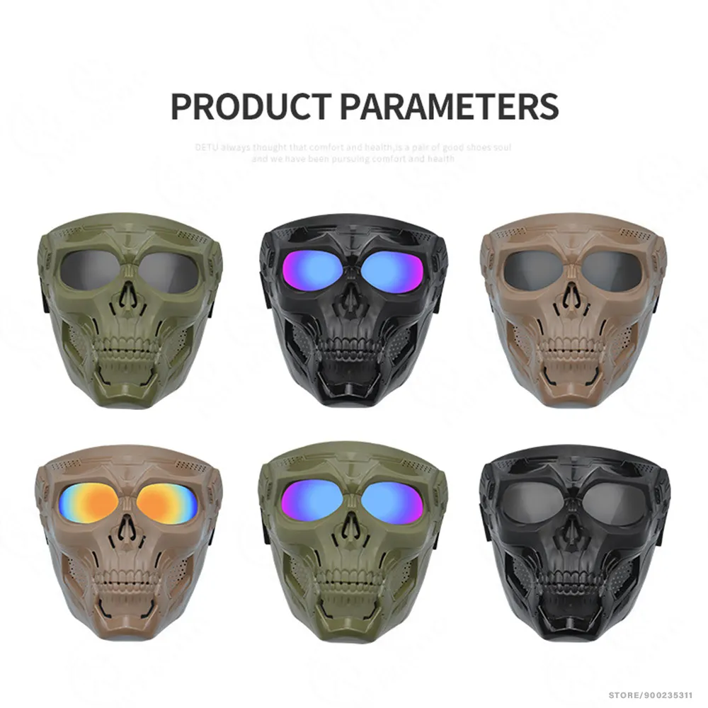 Motocross Skulls Goggles Skull Mask Off-road Eyeglasses Helmet Accessories Anti Dust Glasses Eye Protect Glasses Goggles