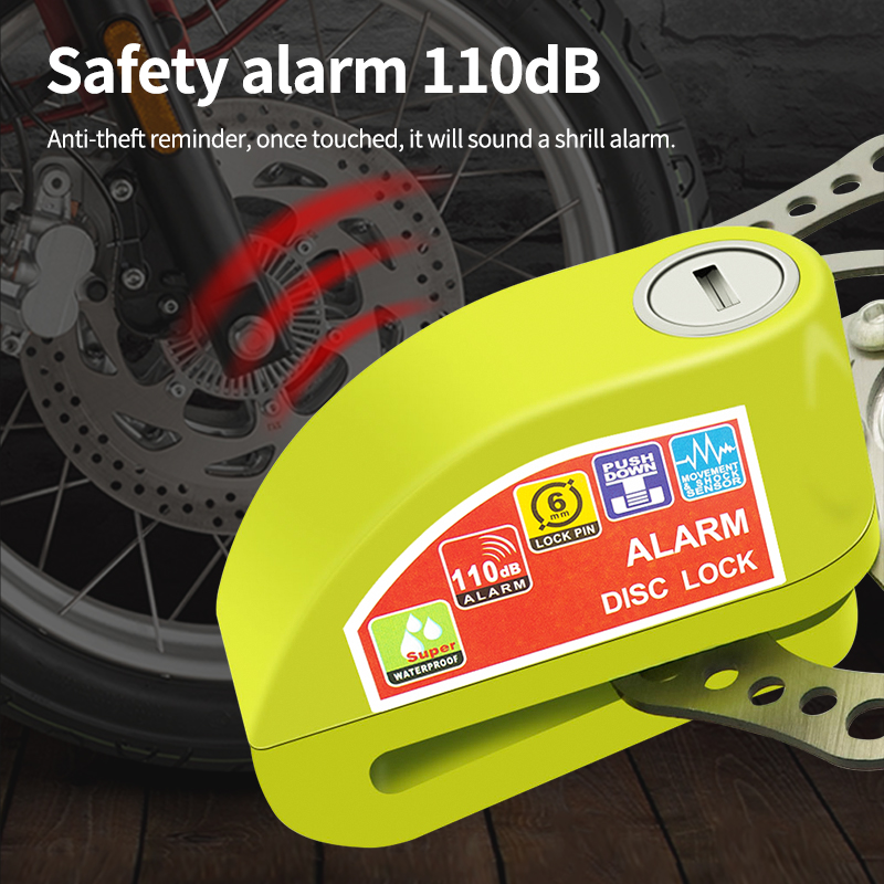 Motorcycle Accessories Motorcycle Bicycle Lock Alarm Safety Protection Aluminum Alloy Anti Theft Reminder Rope Lock Bag Motorcycle Accessories Motorcycle Bicycle Lock Alarm Safety Protection Aluminum Alloy Anti Theft Reminder Rope Lock Bag