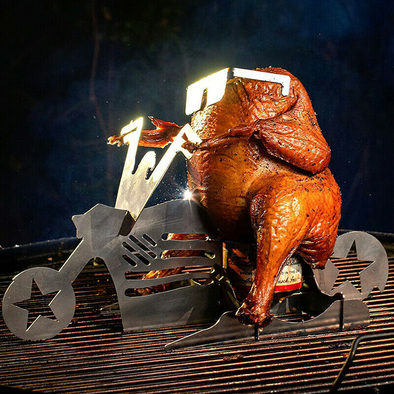 Motorcycle BBQ Chicken Stand
