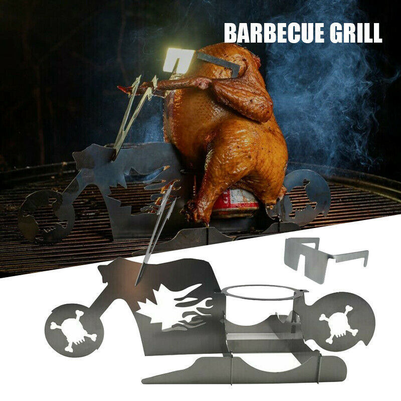 Motorcycle BBQ Chicken Stand