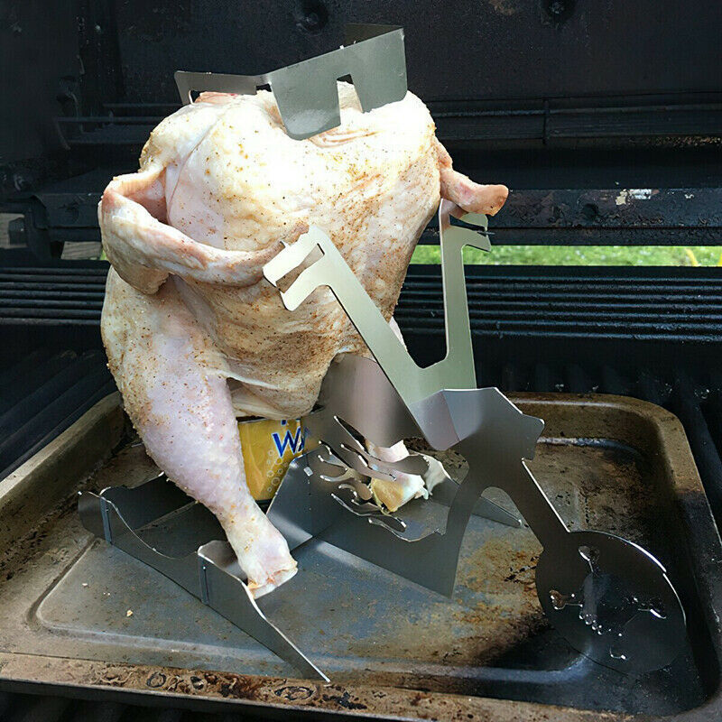 Motorcycle BBQ Chicken Stand