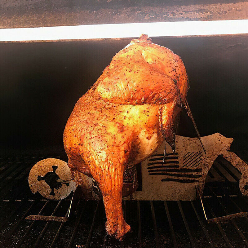 Motorcycle BBQ Chicken Stand