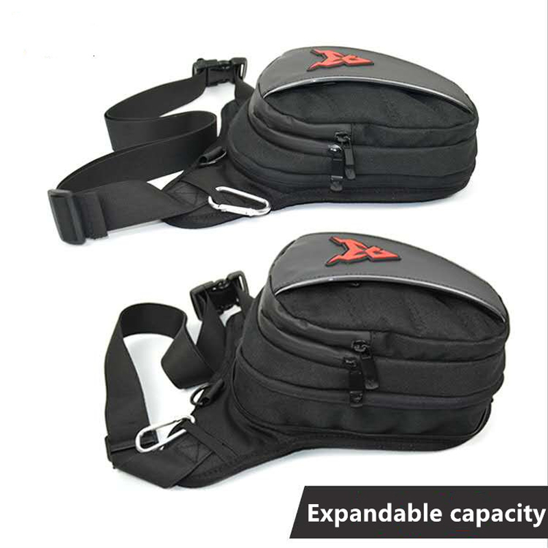 Motorcycle Drop Waist Leg Bag Thigh Belt Hip Bum Waterproof Motorbike Tactical Travel Cell/ Mobile Phone Purse Fanny