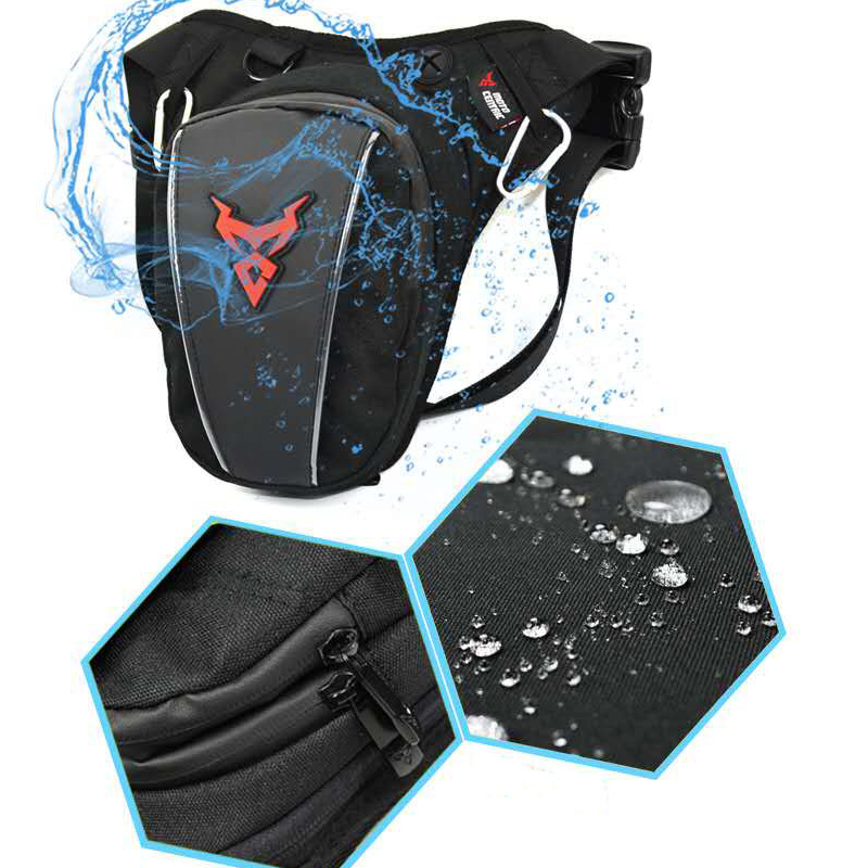 Motorcycle Drop Waist Leg Bag Thigh Belt Hip Bum Waterproof Motorbike Tactical Travel Cell/ Mobile Phone Purse Fanny