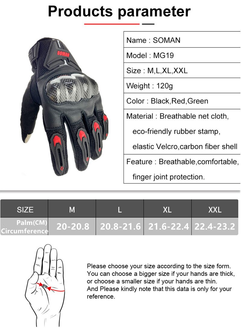 Motorcycle Gloves for Men