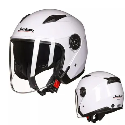 Motorcycle Half Helmet Dual Lens Scooter Moto Helmet