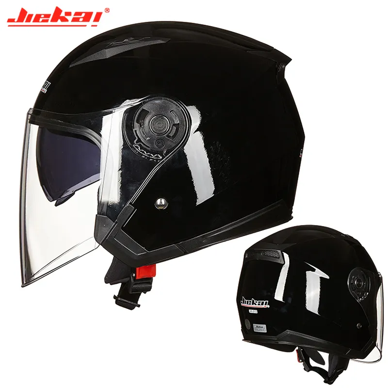 Motorcycle Half Helmet Dual Lens Scooter Moto Helmet
