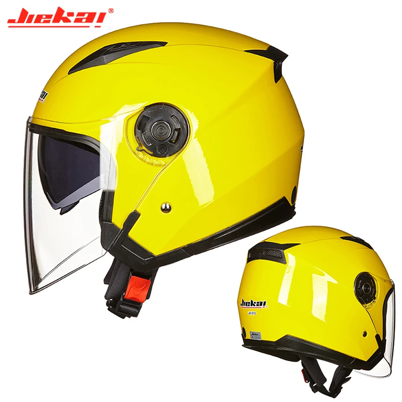 Motorcycle Half Helmet Dual Lens Scooter Moto Helmet