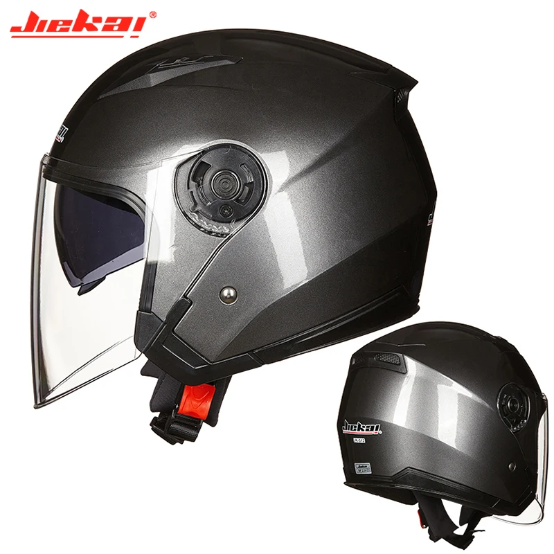 Motorcycle Half Helmet Dual Lens Scooter Moto Helmet