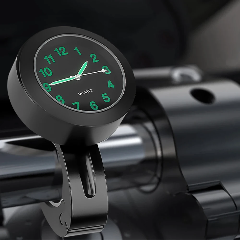 Motorcycle Handlebar Clock Durable Stainless Steel Refit Night Vision Waterproof Shockproof Buckle Watch For Motobike Motorcycle Handlebar Clock Durable Stainless Steel Refit Night Vision Waterproof Shockproof Buckle Watch For Motobike