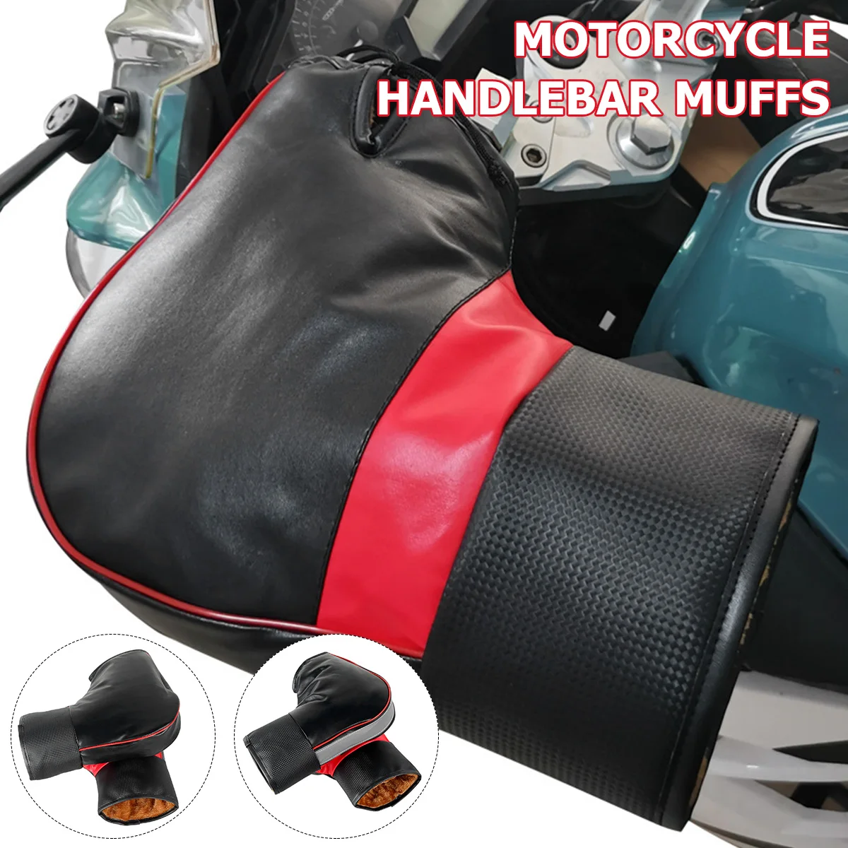 Motorcycle Handlebar Muffs Protective Motorcycle Scooter Thick Warm Grip Handle Bar Muff Rainproof Winter Warmer Gloves Motorcycle Handlebar Muffs Protective Motorcycle Scooter Thick Warm Grip Handle Bar Muff Rainproof Winter Warmer Gloves