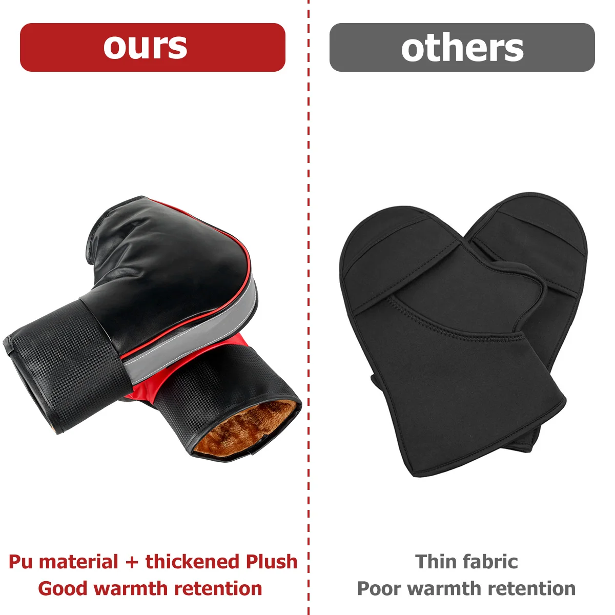 Motorcycle Handlebar Muffs Protective Motorcycle Scooter Thick Warm Grip Handle Bar Muff Rainproof Winter Warmer Gloves Motorcycle Handlebar Muffs Protective Motorcycle Scooter Thick Warm Grip Handle Bar Muff Rainproof Winter Warmer Gloves