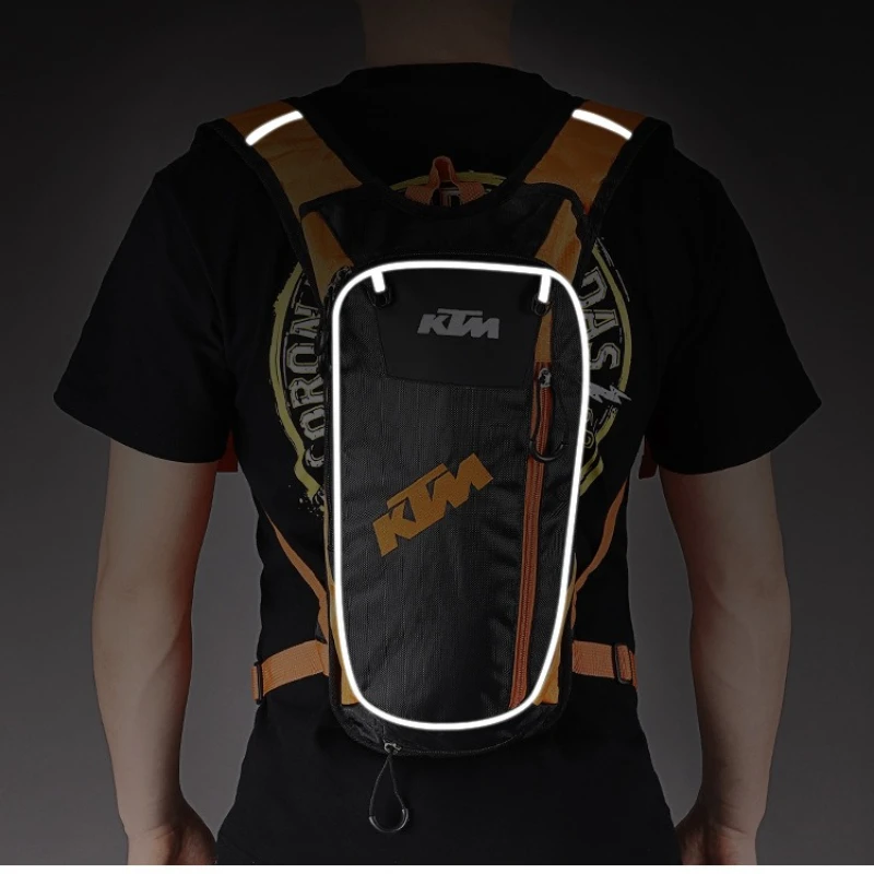 Motorcycle Off-Road Backpack, Motorcycle Racing Riding Large Capacity Water Bag, 2-Liter Outdoor Sports Motorcycle