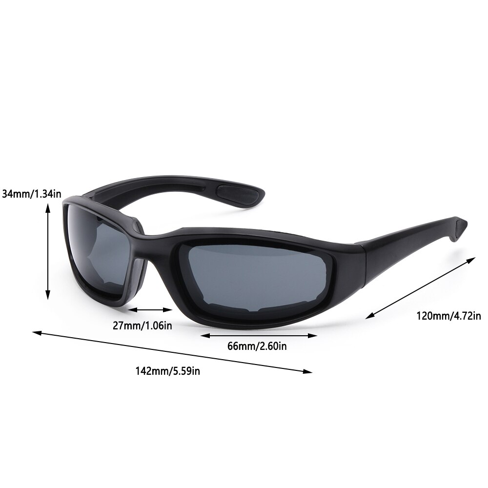 Motorcycle Padded Riding Glasses