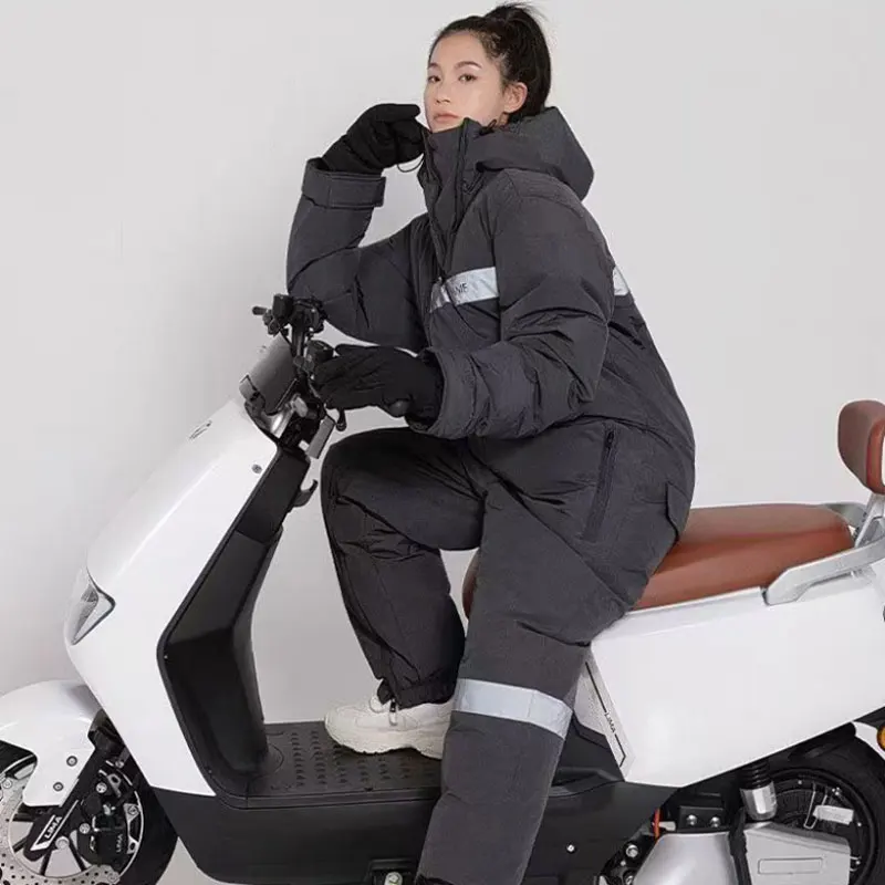 Motorcycle Riding Cold Clothing Winter Warm Windproof Clothing Integrated Quick Dressing Ski Fishing Suit Motorcycle Motorcycle Riding Cold Clothing Winter Warm Windproof Clothing Integrated Quick Dressing Ski Fishing Suit Motorcycle