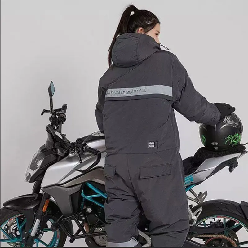 Motorcycle Riding Cold Clothing Winter Warm Windproof Clothing Integrated Quick Dressing Ski Fishing Suit Motorcycle Motorcycle Riding Cold Clothing Winter Warm Windproof Clothing Integrated Quick Dressing Ski Fishing Suit Motorcycle