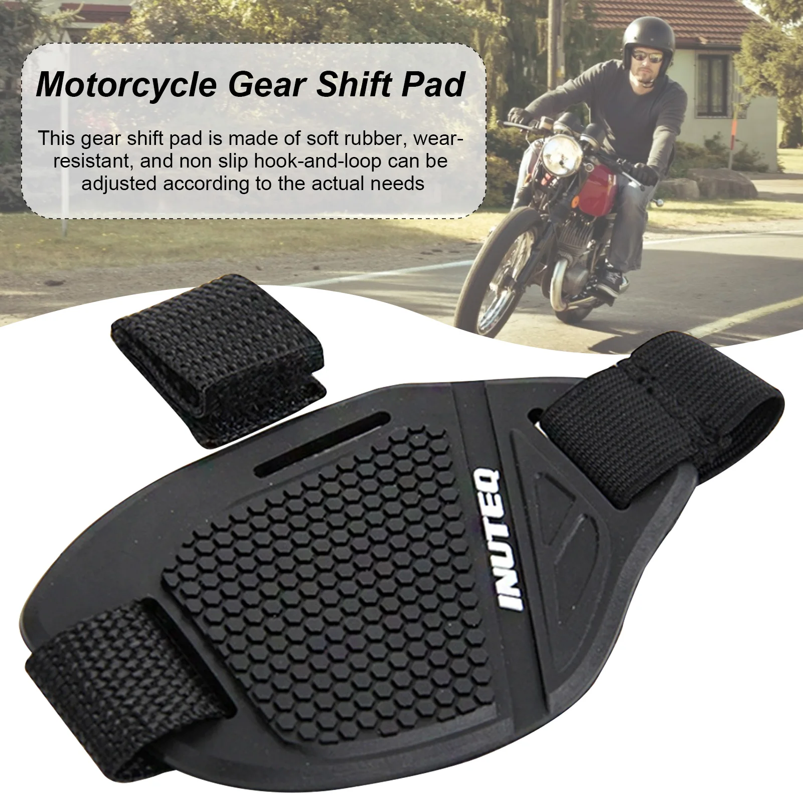 Motorcycle Shift Pad Rubber Boot Protective Cover Adjustable Shifter Shield Anti Slip Pad Shoe Cover Motorcycle Shoe