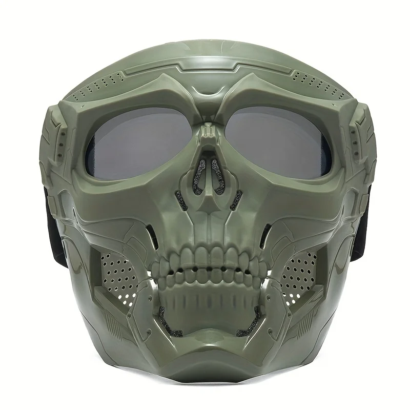 Motorcycle Skull Mask Wind Goggles Outdoor Sports Riding Glasses Halloween Props Windproof Tactical Mask