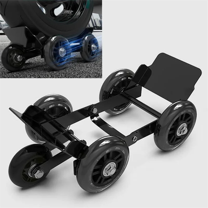 Motorcycle Tire Skates Motorcycle Carrier Tire Dolly With 5 Wheels Flat Tire And Blown Tire Self Rescue Trailer
