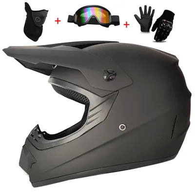 Motorcycle Youth Kids Child full Helmet Children Helmets Motocross Casco Moto Off-road Goggles Gloves Protective