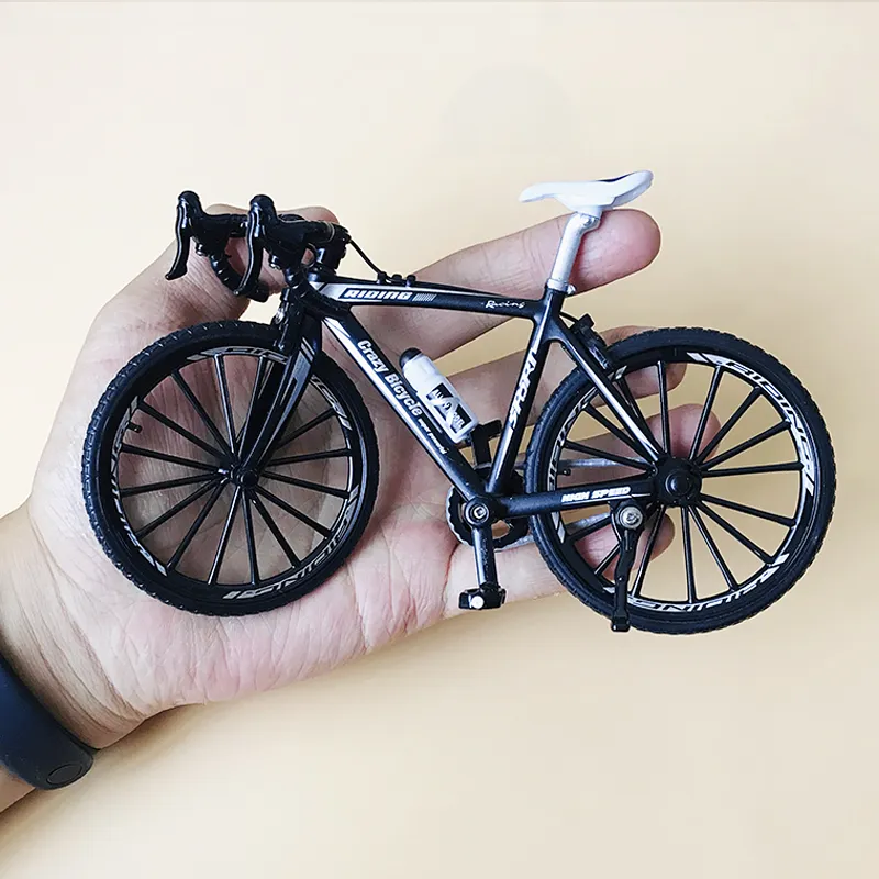 Mountain Bike Toy 1:10 Mini Finger Mountain Bike Diecast Model Alloy Bicycle Simulation Collection Die Casting Racing