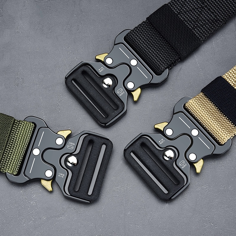 Mountaineering Outdoor Multifunctional Tactical Snake Eye Buckle Nylon Canvas Woven Universal Belt