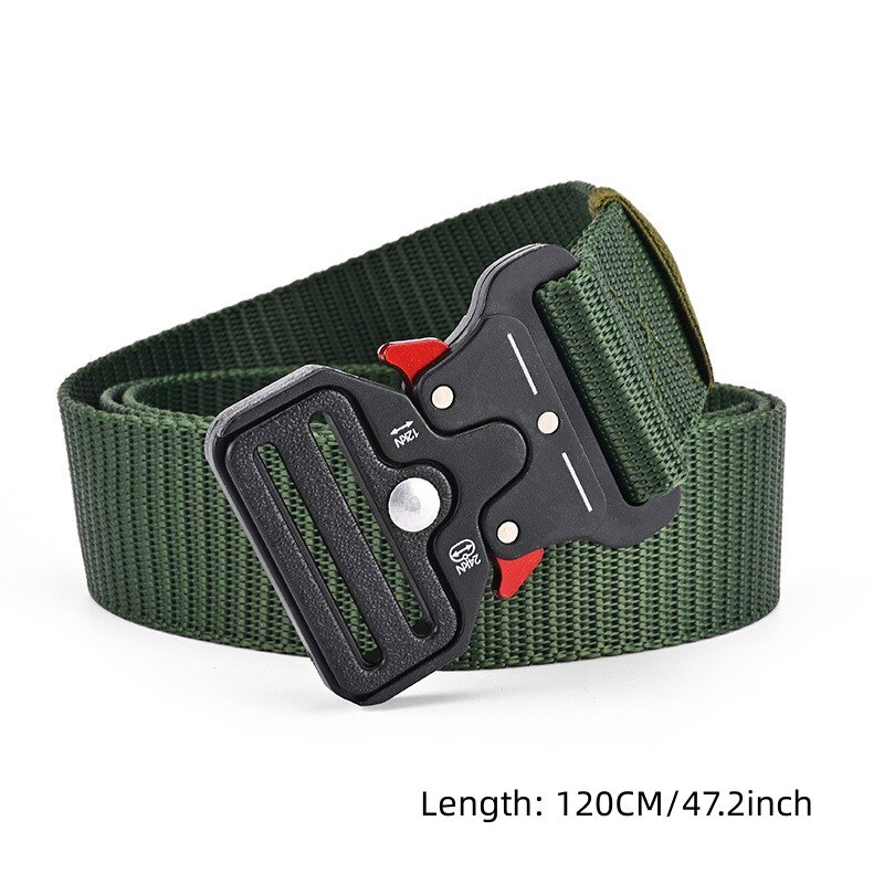 Mountaineering Outdoor Multifunctional Tactical Snake Eye Buckle Nylon Canvas Woven Universal Belt