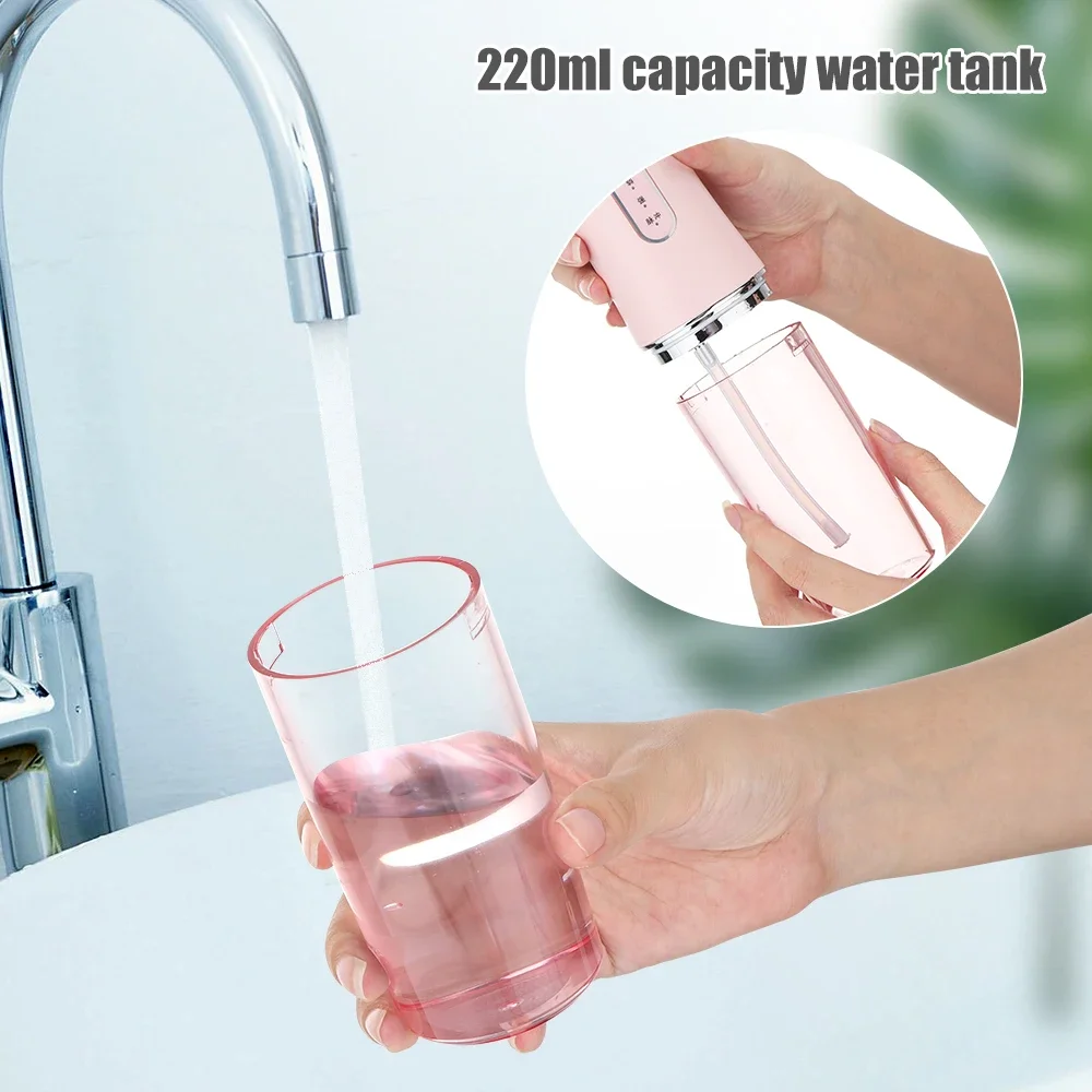 Mouth Washing Machine Powerful Portable Irrigator Dental Water Jet 3 Modes USB Rechargeable 4 Jet for Teeth Cleaning