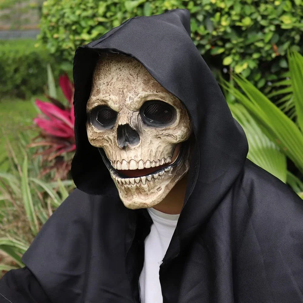 Movable Jaw Mask Non-Toxic Skull Mask Latex Headgear Tear-Resistant Full Head Skull Helmet For Outdoor Decorations Movable Jaw Mask Non-Toxic Skull Mask Latex Headgear Tear-Resistant Full Head Skull Helmet For Outdoor Decorations