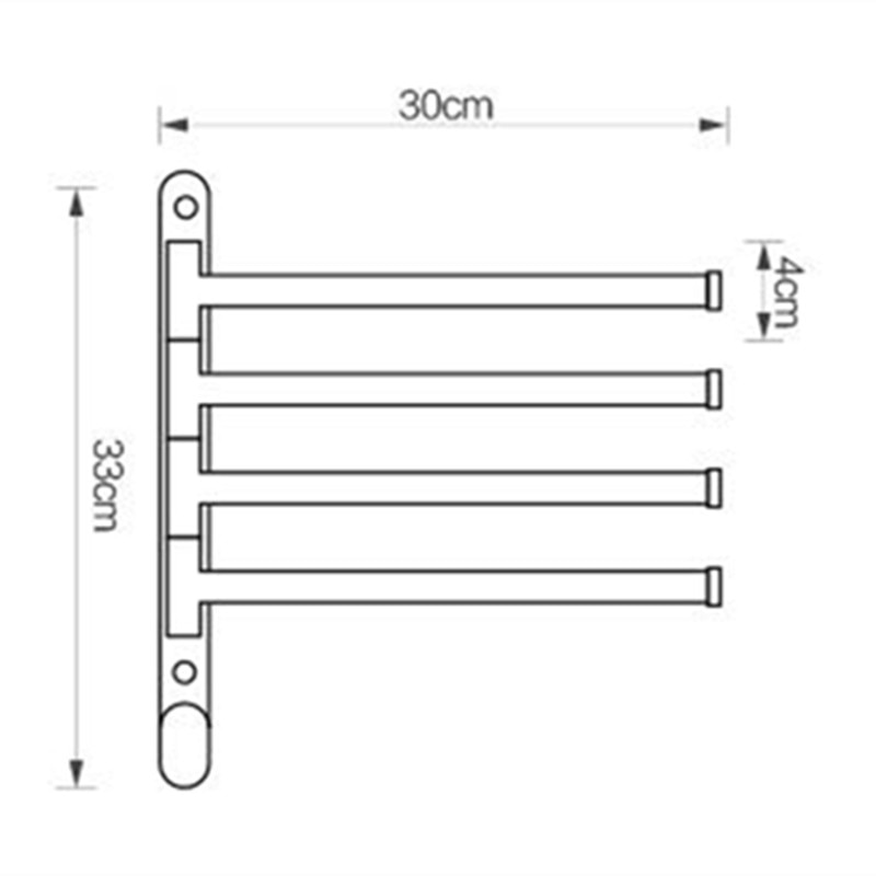 Movable Wall Mounted Towel Bars