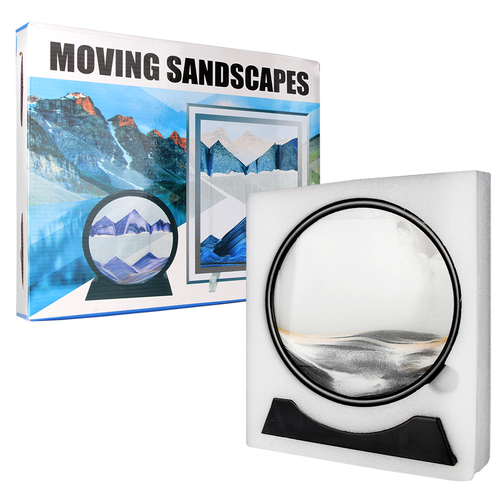 Moving Sand Art Picture Round Glass 3D Hourglass Deep Sea Sandscape In Motion Display Flowing Sand Frame For home Decor Moving Sand Art Picture Round Glass 3D Hourglass Deep Sea Sandscape In Motion Display Flowing Sand Frame For home Decor