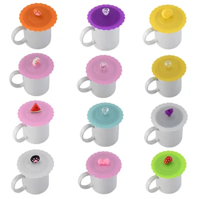 Mug Cover Cute Silicone Cup Lid