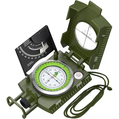 Mulitifunctional High Precision Outdoor Survival Military Compass Camping Waterproof Metal with Fluorescent Geological Mulitifunctional High Precision Outdoor Survival Military Compass Camping Waterproof Metal with Fluorescent Geological