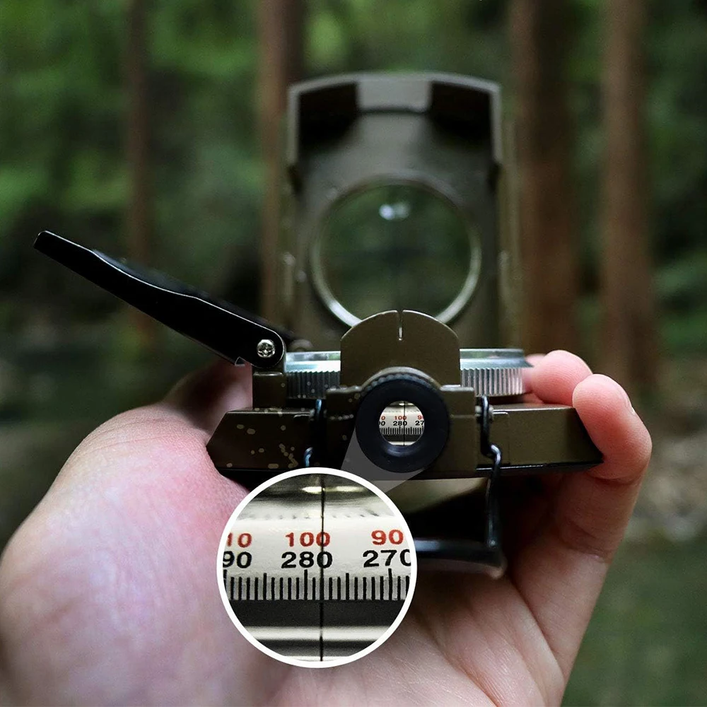 Mulitifunctional High Precision Outdoor Survival Military Compass Camping Waterproof Metal with Fluorescent Geological Mulitifunctional High Precision Outdoor Survival Military Compass Camping Waterproof Metal with Fluorescent Geological