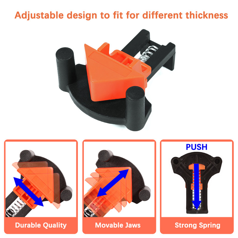 Multi Angle Woodworking Corner Clamps (4 pcs)