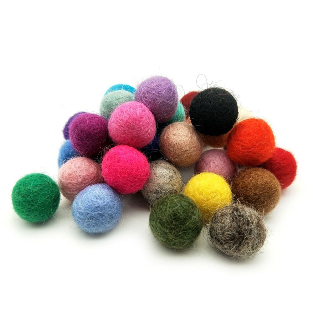 Multi Color Felt Wool Balls for Crafts