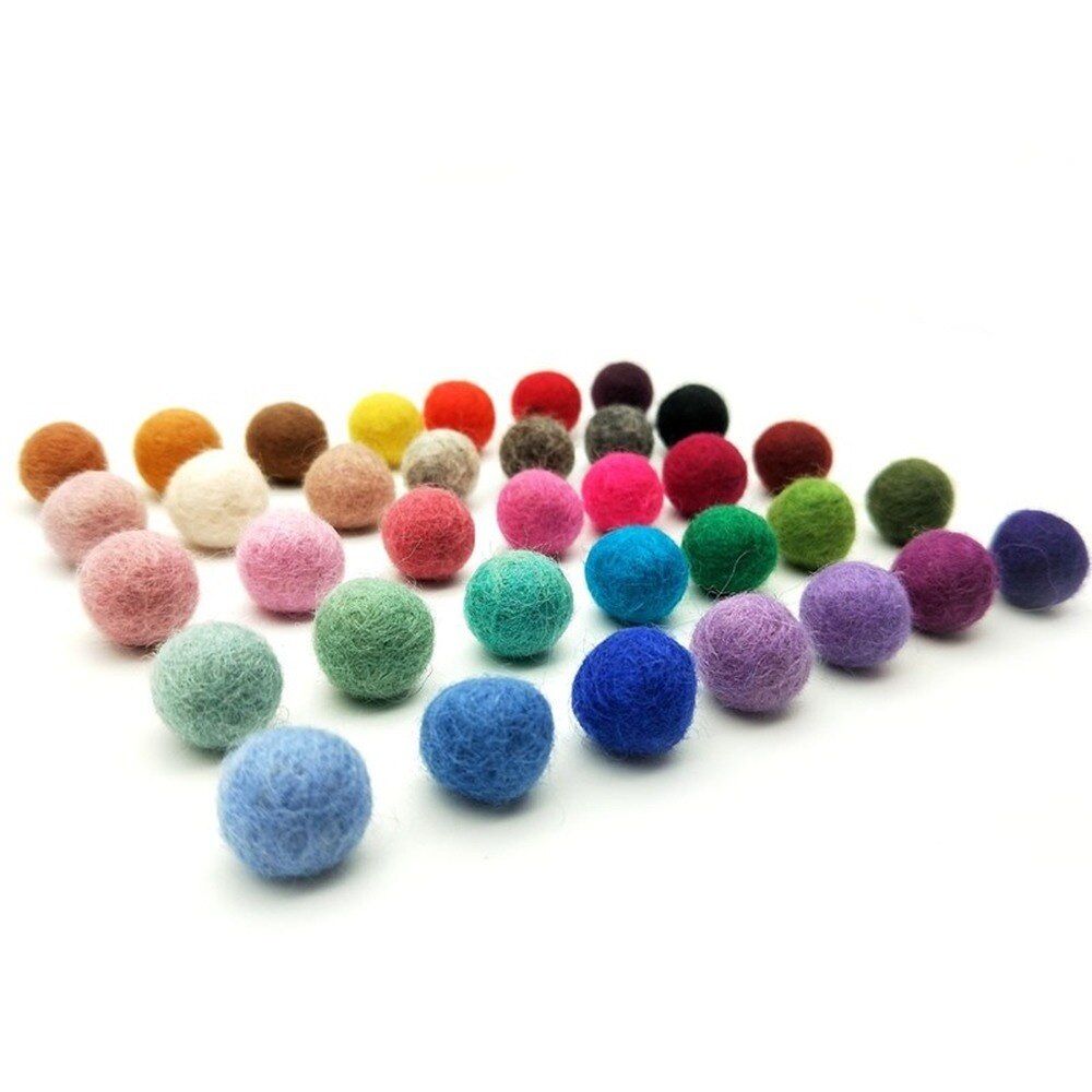 Multi Color Felt Wool Balls for Crafts