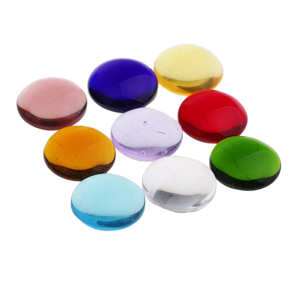 Multi Color Flat Glass Gems (100g) Multi Color Flat Glass Gems (100g)