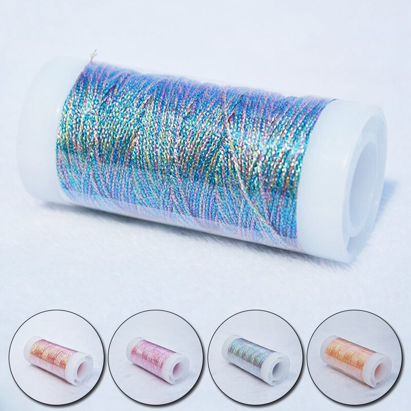 Multi Color Glitter Embroidery Thread