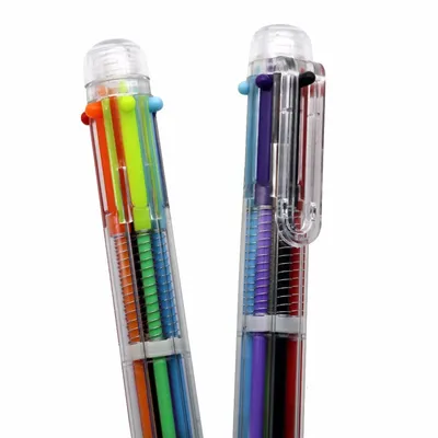 Multi Color Pen 6-Color 2PC Set Multi Color Pen 6-Color 2PC Set