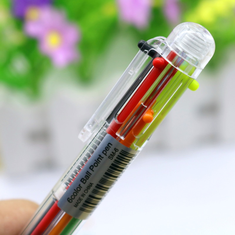 Multi Color Pen 6-Color 2PC Set Multi Color Pen 6-Color 2PC Set